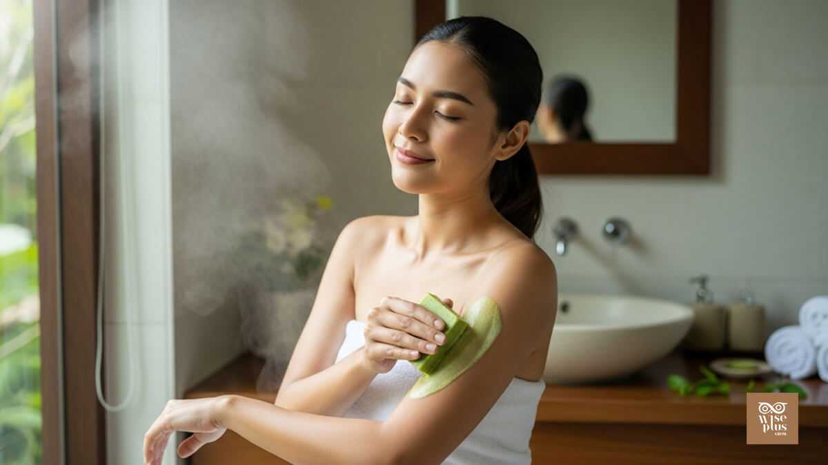 สบู่มัทฉะทำความสะอาดผิวอย่างอ่อนโยนและให้ความสดชื่น