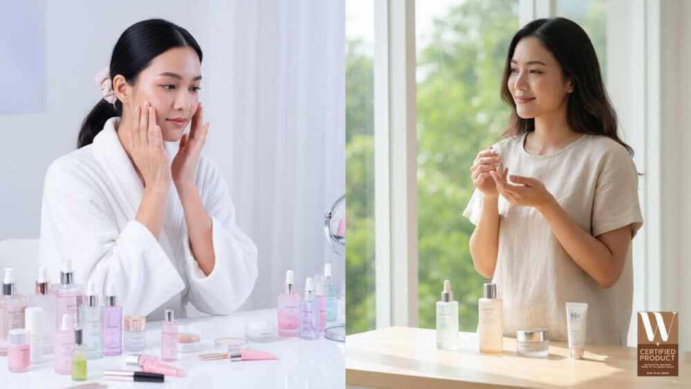 เปรียบเทียบสกินแคร์หลายขั้นตอนแบบเกาหลีกับแนวคิด Skinimalism