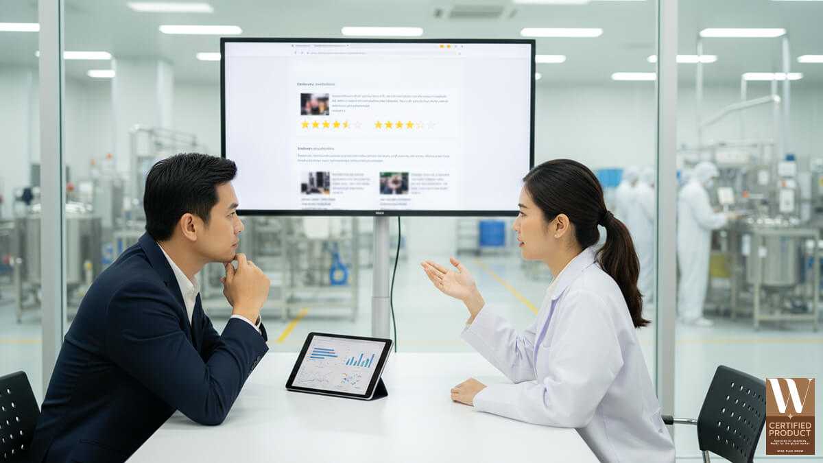 เหตุผลที่รีวิวมีผลต่อการตัดสินใจเลือกโรงงานผลิตครีม