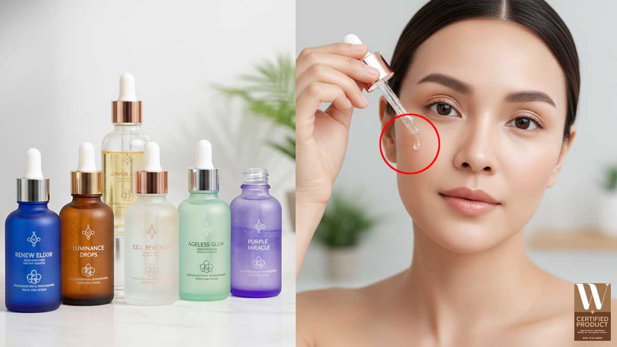 สูตรเซรั่มลดริ้วรอยยอดนิยมและคู่มือเลือกให้เหมาะกับสภาพผิว