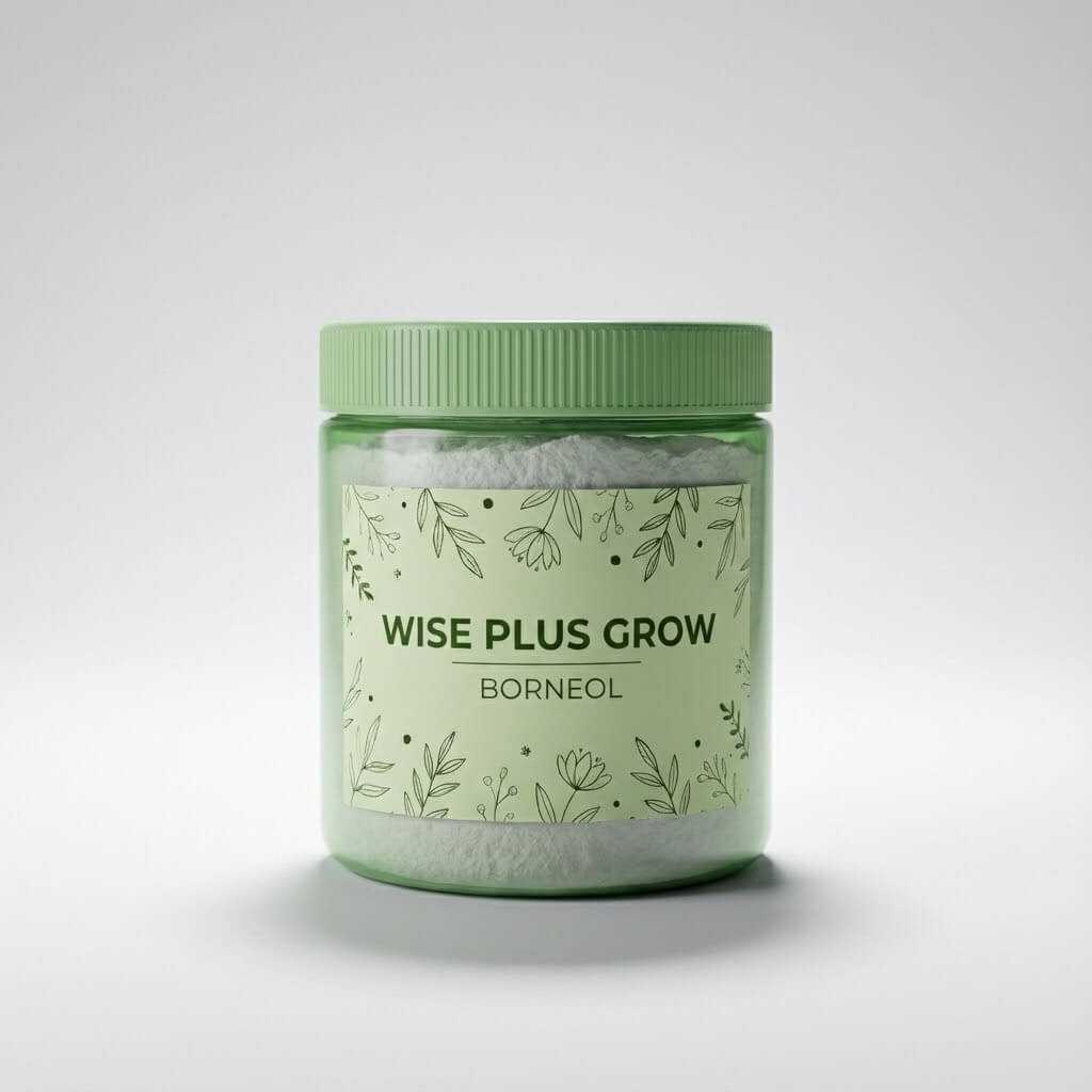 พิมเสนผงในกระปุกผลิตโดยโรงงานสมุนไพรไทยคุณภาพ