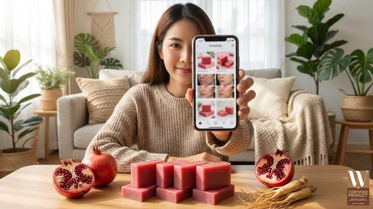 กลยุทธ์การตลาดออนไลน์และรีวิวสำหรับแบรนด์สบู่โสมกลูต้าทับทิม