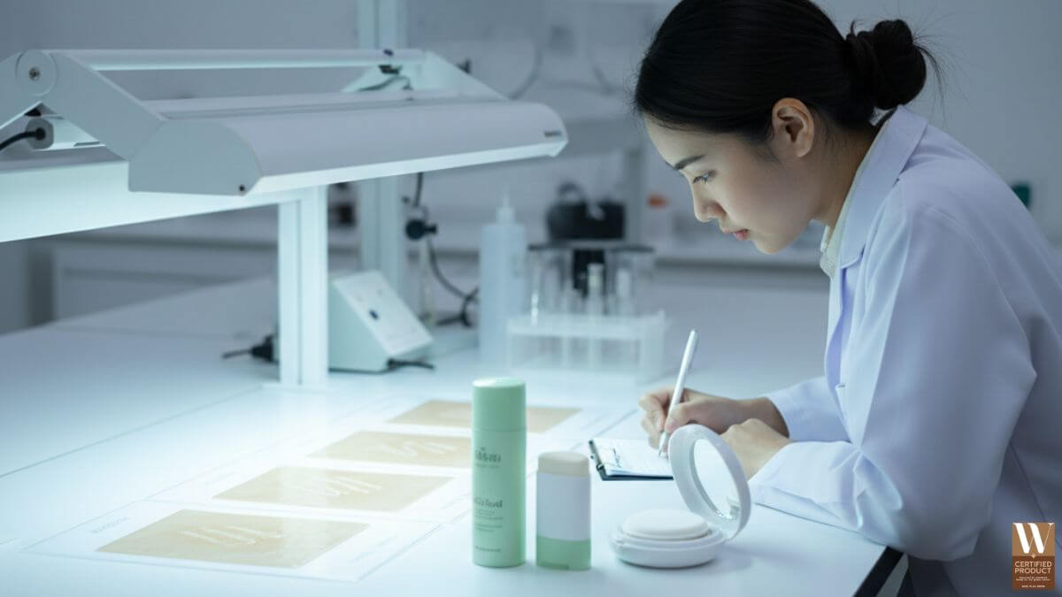 การทดสอบค่า SPF และความเสถียรของฟิล์มกันแดดสเปรย์ สติ๊ก และคุชชั่นในห้องแล็บ