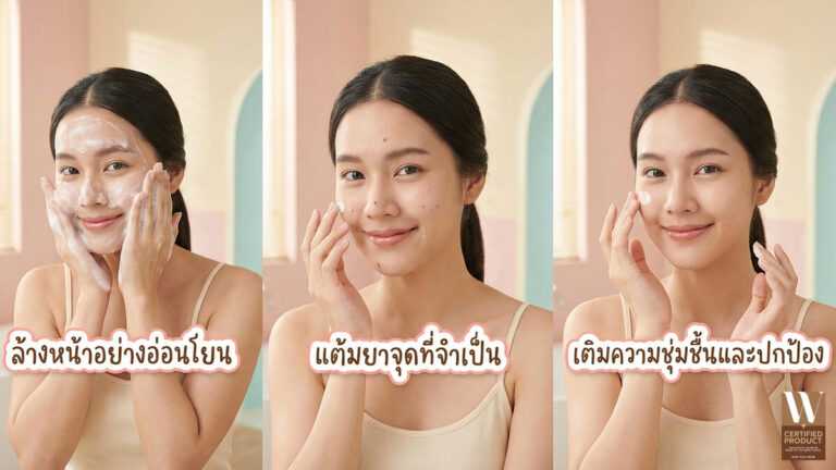 ลำดับการใช้สกินแคร์รักษาสิวที่ช่วยให้สิวดีขึ้นโดยไม่ทำให้ผิวอ่อนแอ