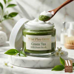 สครับชาเขียวฟองนม Green Tea Milk Foam Scrub สูตรบำรุงและขัดผิว