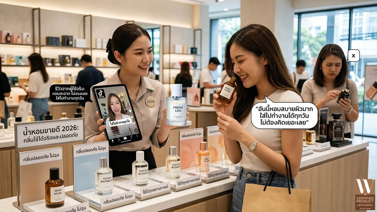 แพทเทิร์นน้ำหอมขายดีปี 2026 กลิ่นที่คนใช้จริงและซื้อซ้ำ