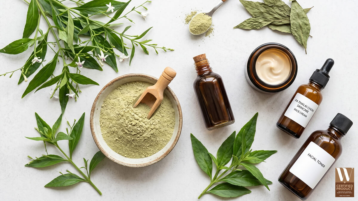 ประเภทผลิตภัณฑ์สกินแคร์ที่ใช้สารสกัดฟ้าทะลายโจร