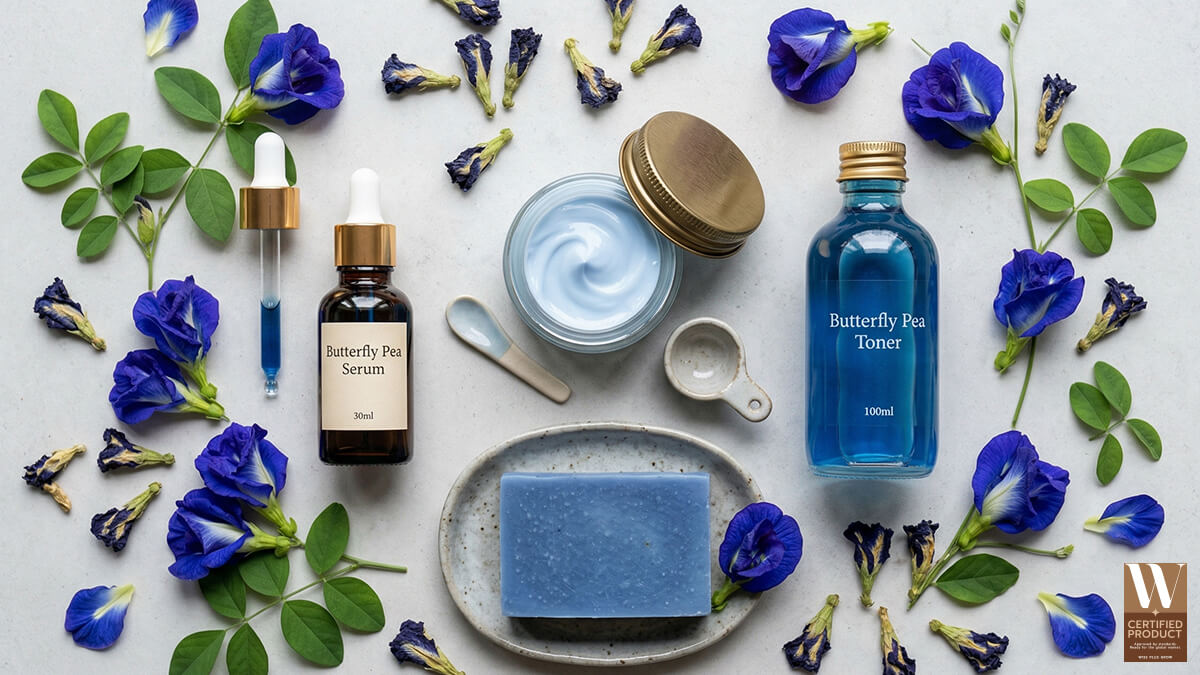 บริการพัฒนาสารสกัดดอกอัญชันให้เหมาะกับสูตรและการใช้งานผลิตภัณฑ์