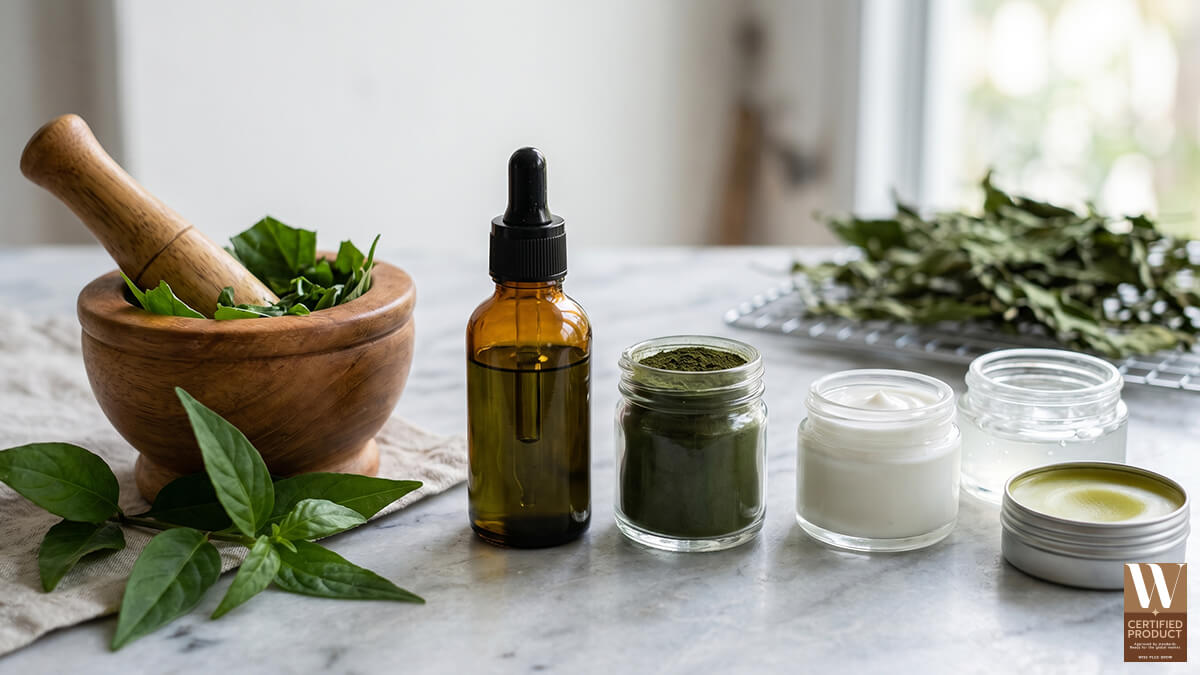 รูปแบบสารสกัดเสลดพังพอนสำหรับสูตรครีม เจล และบาล์ม