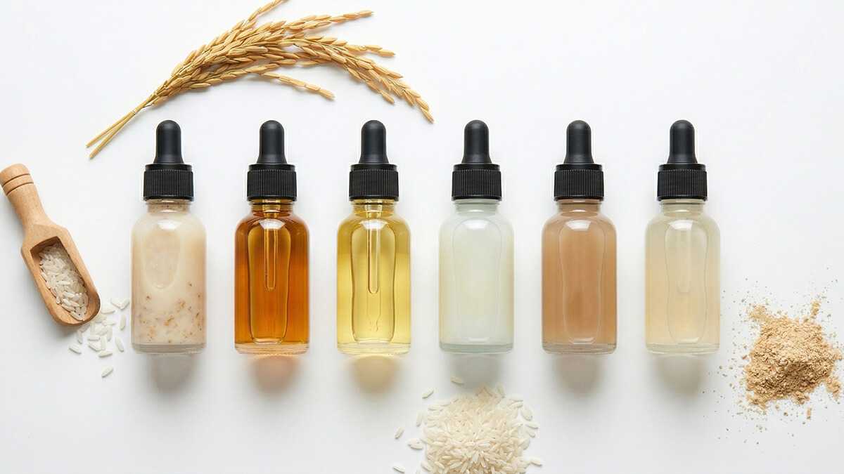 รูปแบบสารสกัดข้าวชนิดน้ำและผงสำหรับการพัฒนาสูตรผลิตภัณฑ์