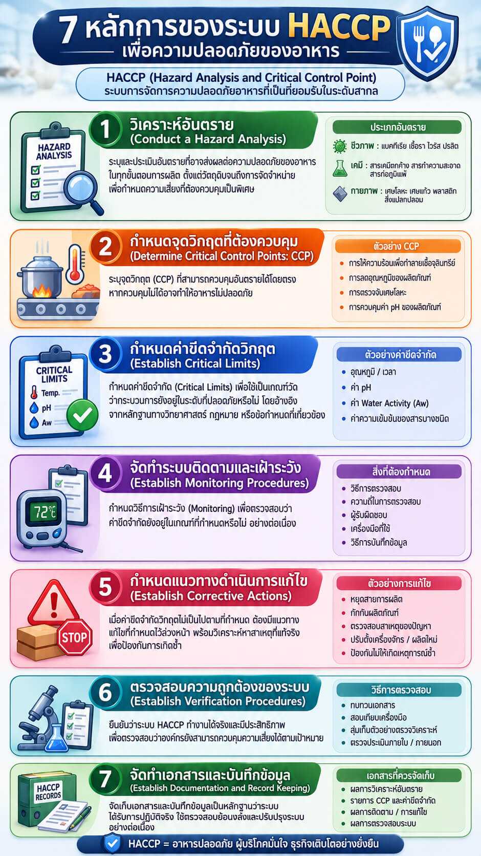 ระบบ HACCP คืออะไรในการผลิตอาหารปลอดภัย