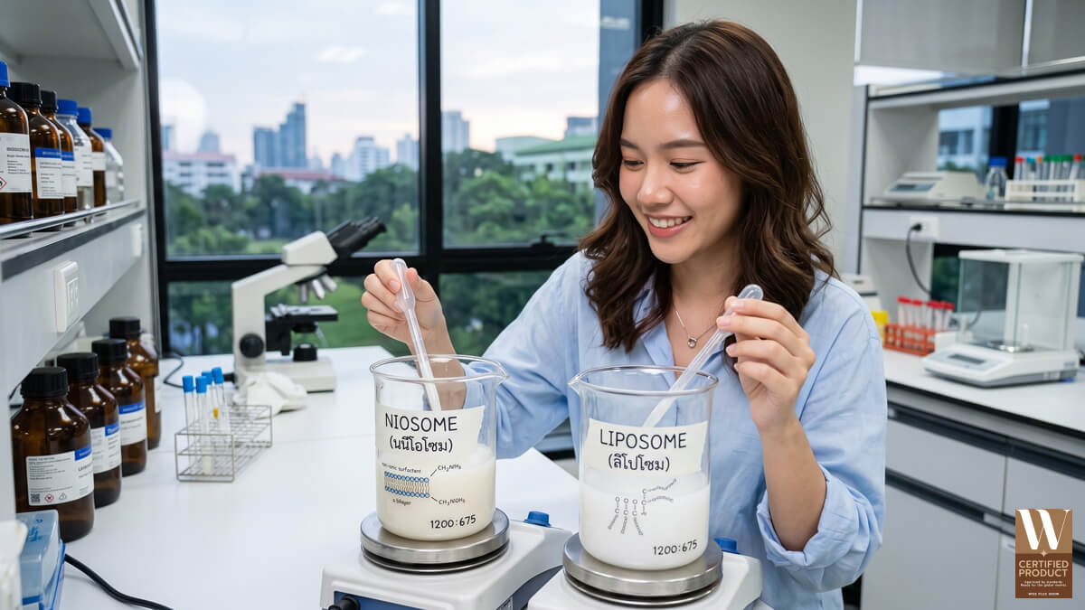 Niosome ต่างจาก Liposome อย่างไร