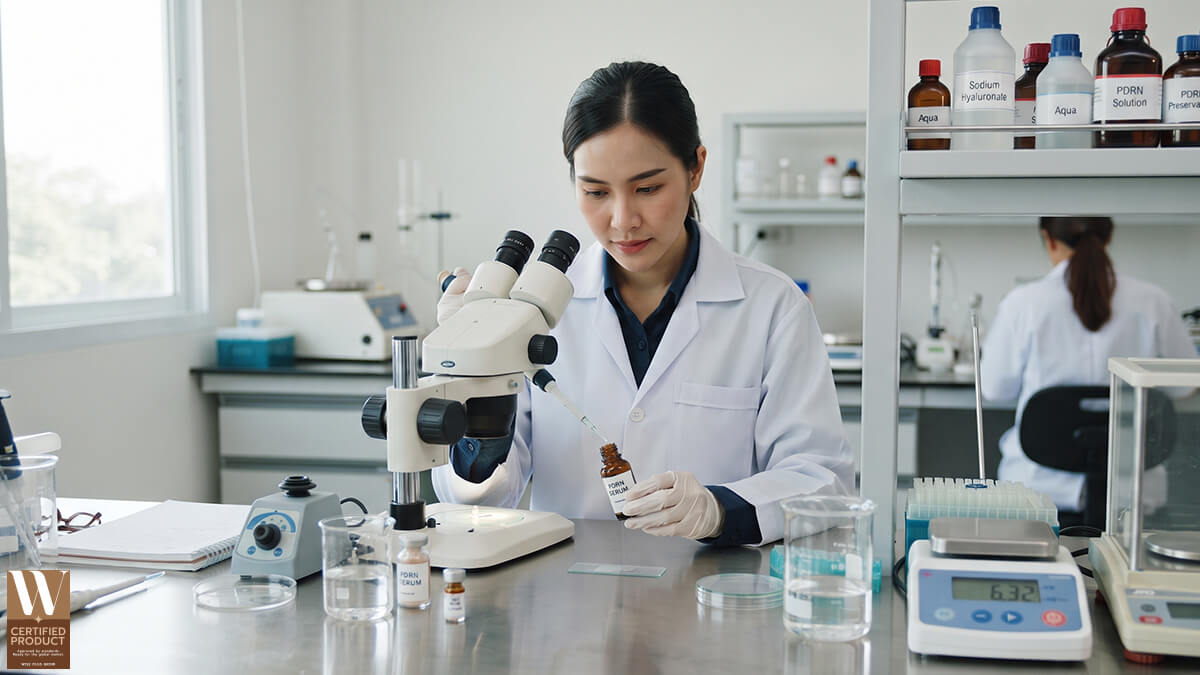 การพัฒนาสูตร PDRN Serum และปัจจัยที่ต้องตรวจสอบ