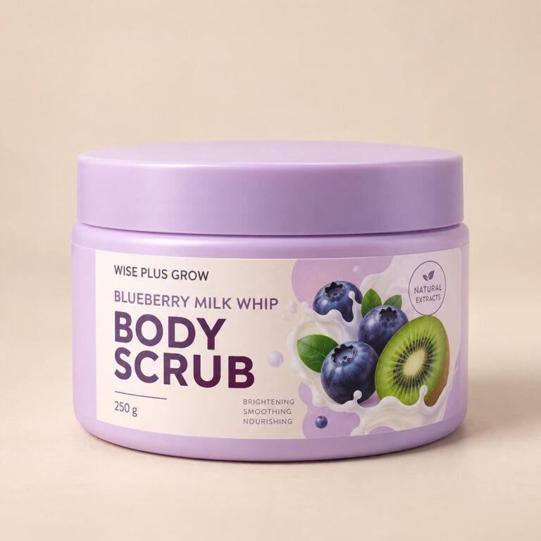 สครับบลูเบอรี่ฟองนม Blueberry Milk Whip Scrub ขนาด 250 กรัม