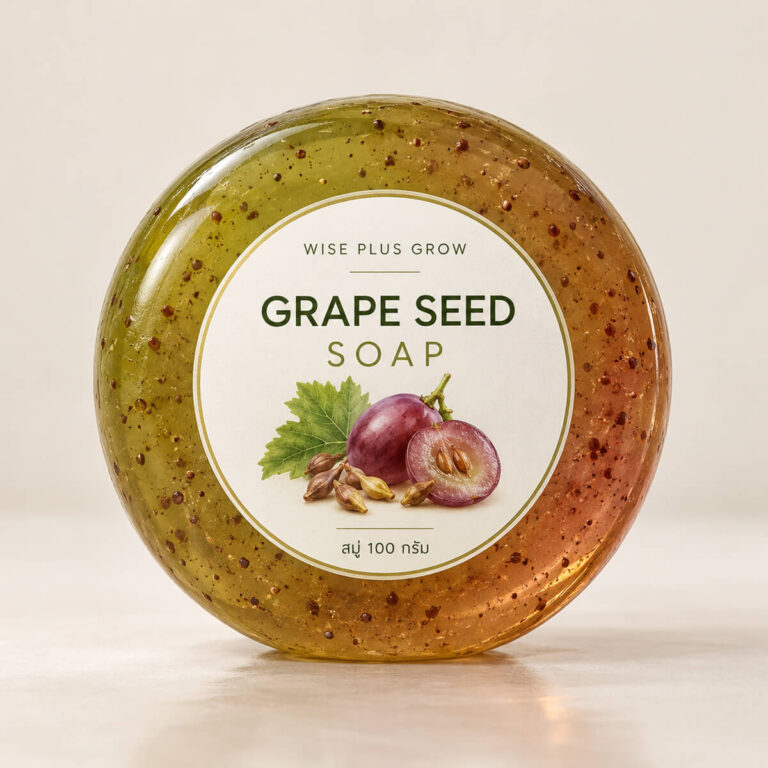 สบู่เมล็ดองุ่น Grape Seed Soap ขนาด 100 กรัม