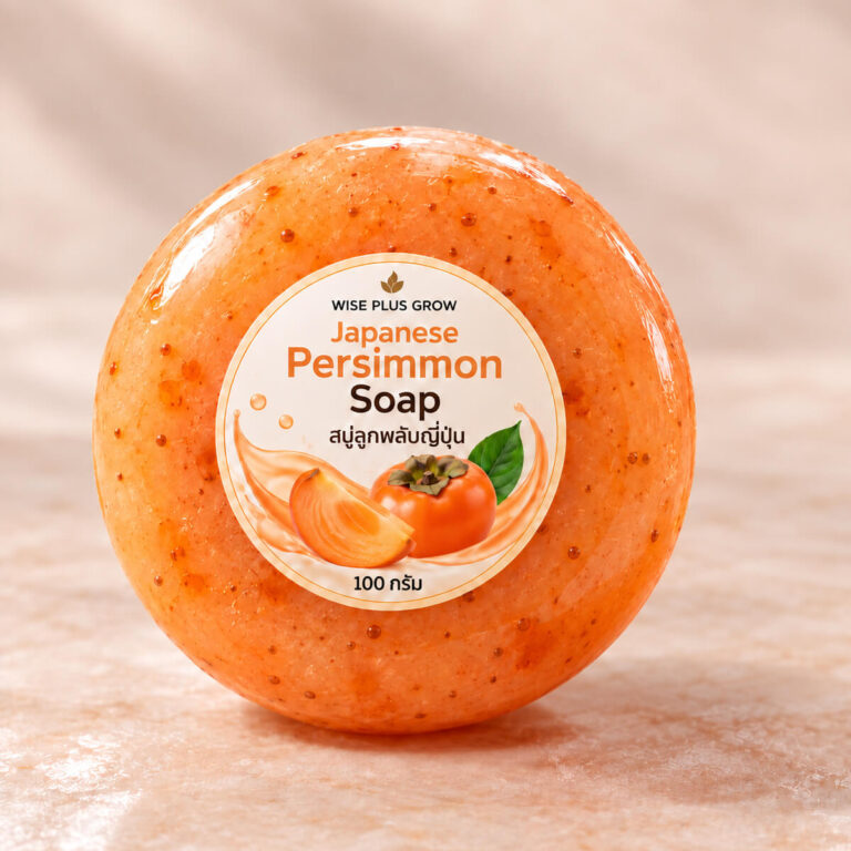 สบู่ลูกพลับญี่ปุ่น Japanese Persimmon Soap ขนาด 100 กรัม