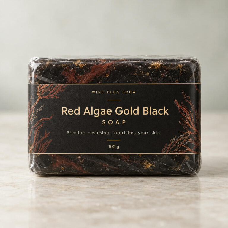 สบู่สาหร่ายแดงทองดำ Red Algae Gold Black Soap ขนาด 100 กรัม